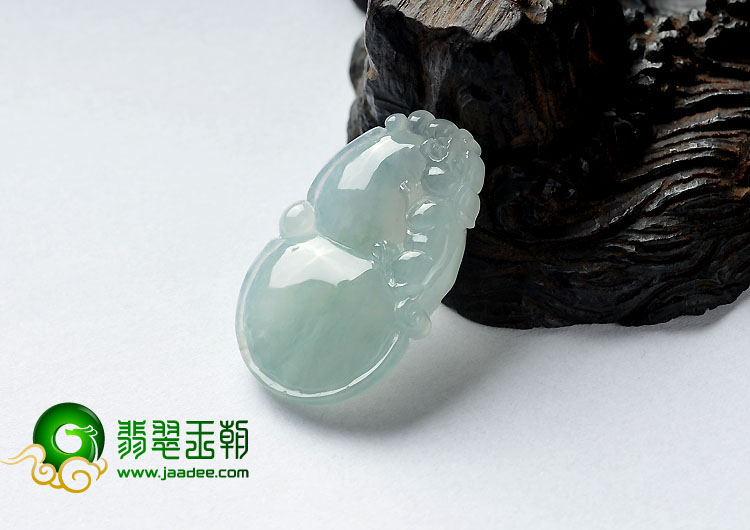 冰种晴水缅甸翡翠A货福禄寿挂件