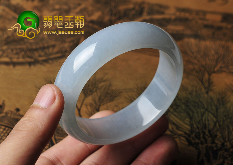 冰种晴水缅甸翡翠A货手镯（56.3mm）