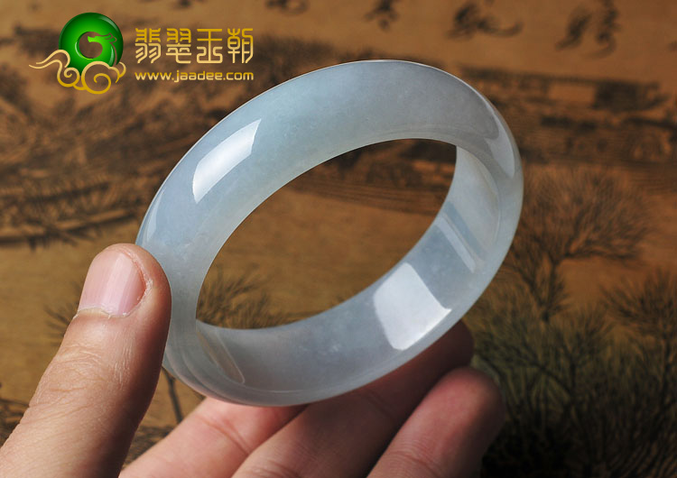 冰种晴水缅甸翡翠A货手镯（58.2mm）