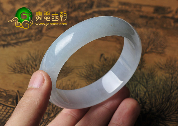 冰种晴水缅甸翡翠A货手镯（58.4mm）