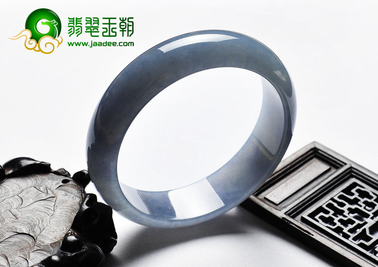 冰种紫罗兰缅甸翡翠A货手镯（58.8mm）