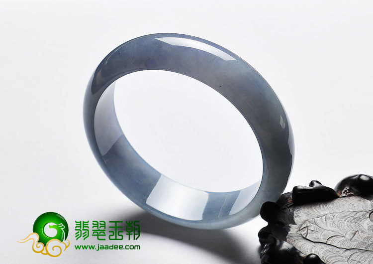 冰种紫罗兰缅甸翡翠A货手镯（58.8mm）