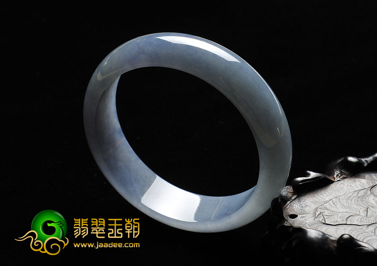 冰种紫罗兰缅甸翡翠A货手镯（58.8mm）