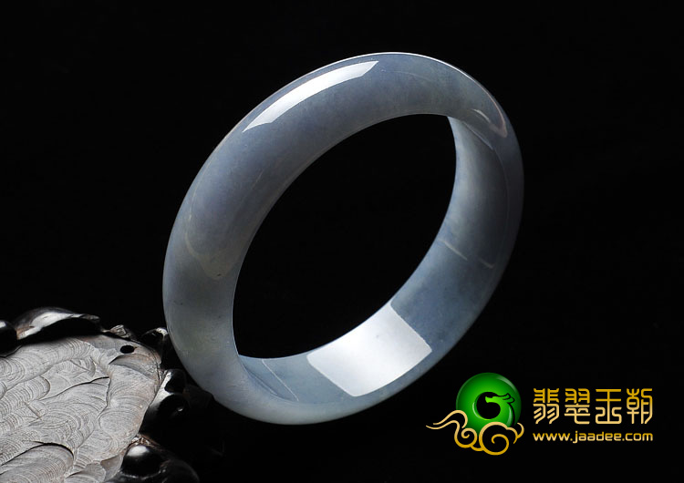 冰种紫罗兰缅甸翡翠A货手镯（58.8mm）