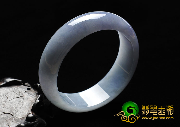 糯冰种春带彩缅甸翡翠A货手镯（58.7mm）