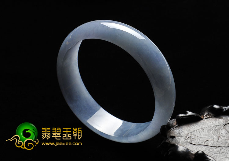 糯冰种紫罗兰缅甸翡翠A货手镯（60mm）
