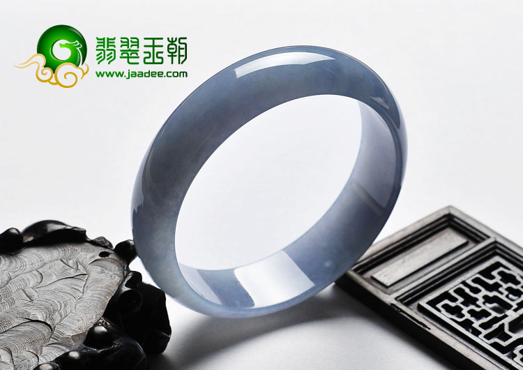 糯冰种紫罗兰缅甸翡翠A货手镯（60mm）