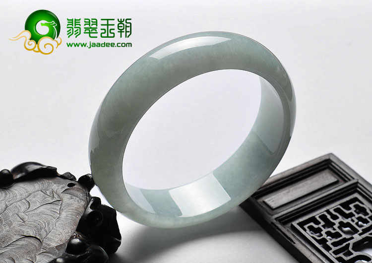 糯冰种晴水缅甸翡翠A货手镯（59.6mm）