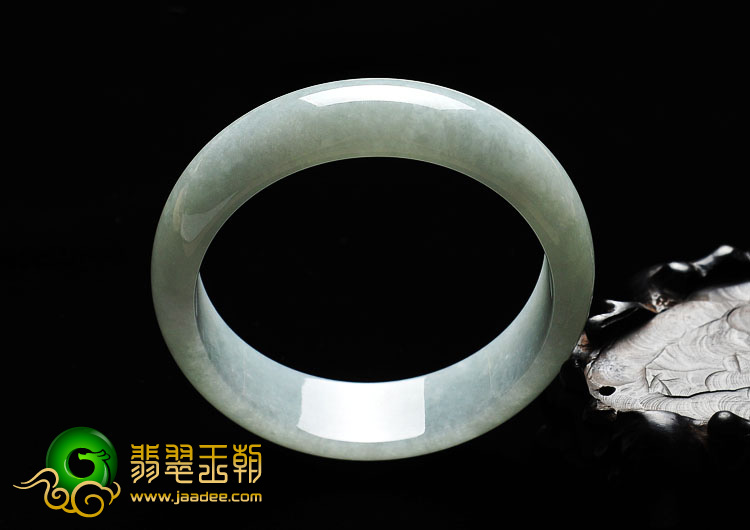糯冰种晴水缅甸翡翠A货手镯（59.6mm）
