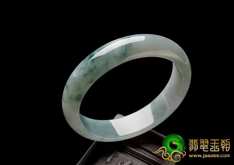 冰种飘花缅甸翡翠A货手镯（56.1mm）