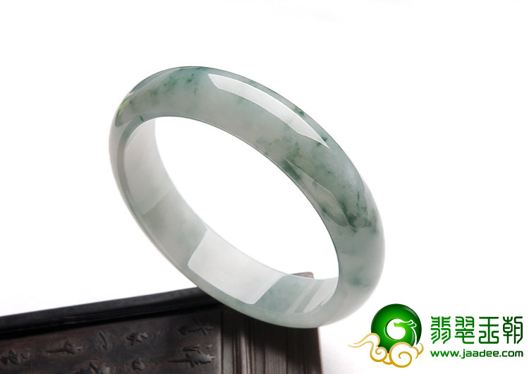 冰种飘花缅甸翡翠A货手镯（56.1mm）