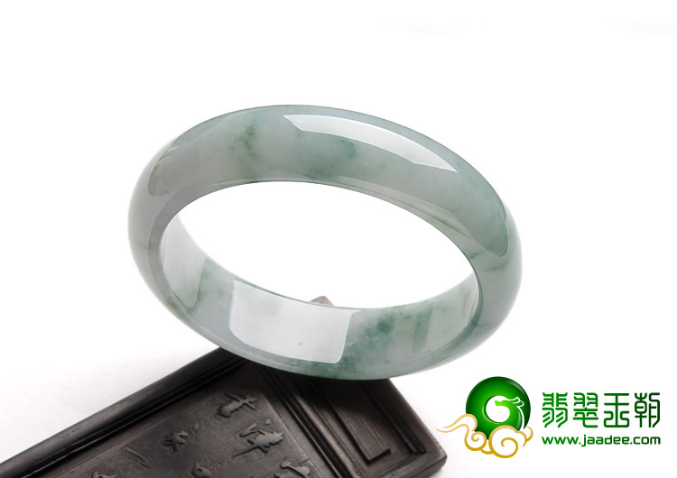 冰种飘花缅甸翡翠A货手镯（58.6mm）