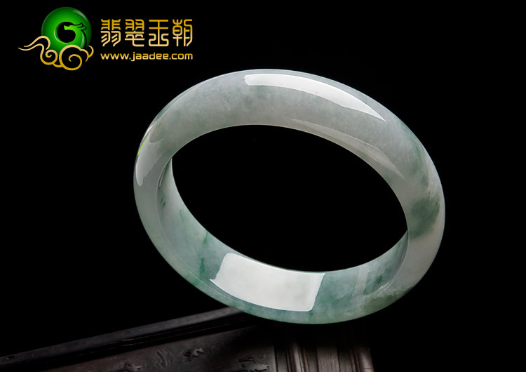 冰种飘花缅甸翡翠A货手镯（58.6mm）