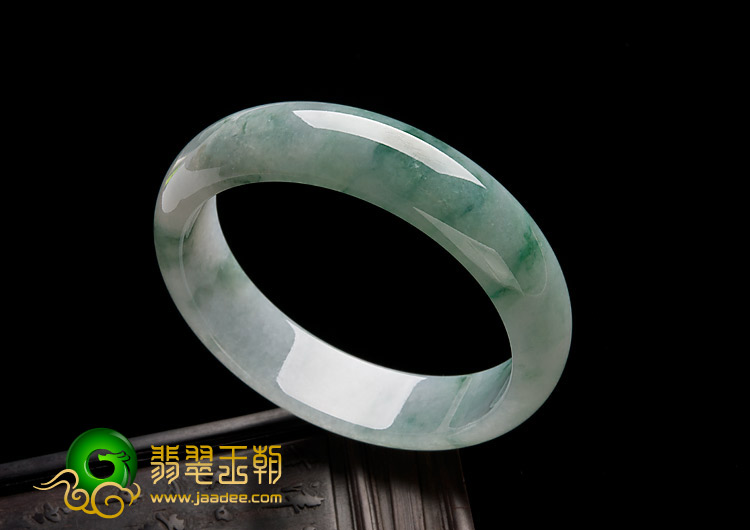 冰种飘花缅甸翡翠A货手镯（58.6mm）