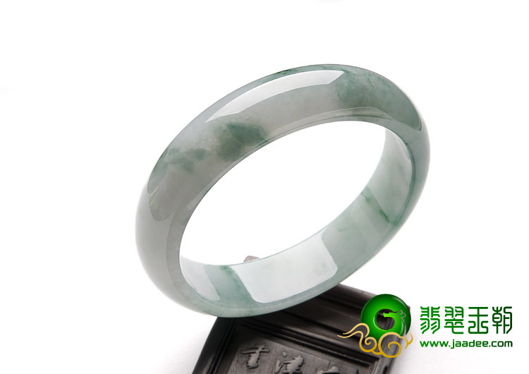 冰种飘花缅甸翡翠A货手镯（58.6mm）