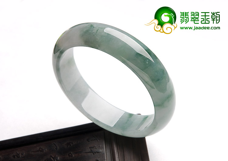 冰种飘花缅甸翡翠A货手镯（58.6mm）