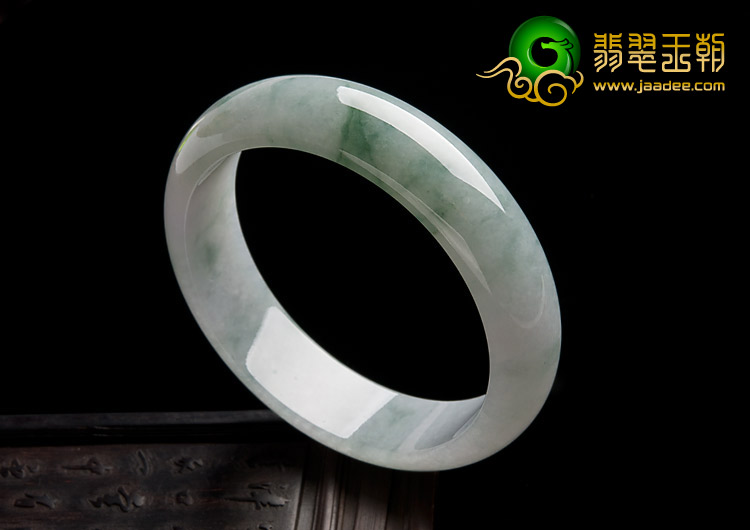 冰种飘花缅甸翡翠A货手镯（57.8mm）