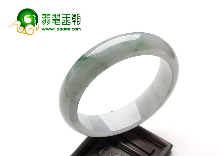 冰种飘花缅甸翡翠A货手镯（57.8mm）