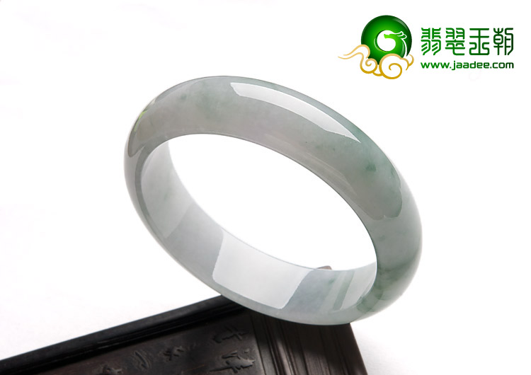 冰种飘花缅甸翡翠A货手镯（57.8mm）