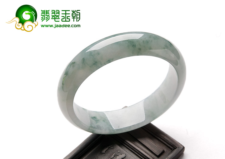冰种飘花缅甸翡翠A货手镯（55.1mm）