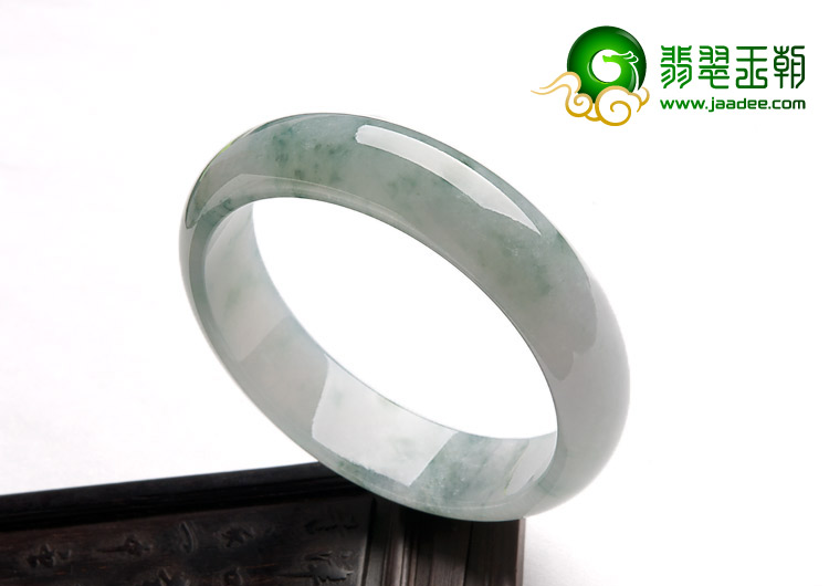 冰种飘花缅甸翡翠A货手镯（55.1mm）