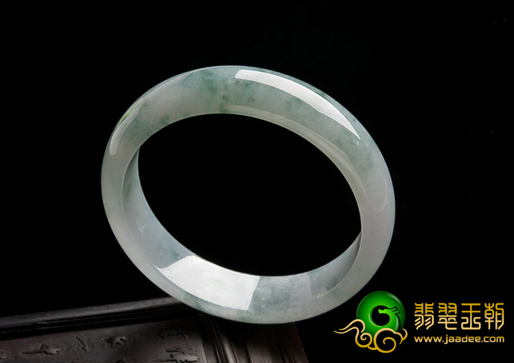 冰种飘花缅甸翡翠A货手镯（55.1mm）