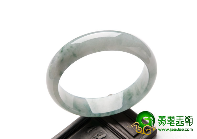 冰种飘花缅甸翡翠A货手镯（55.1mm）