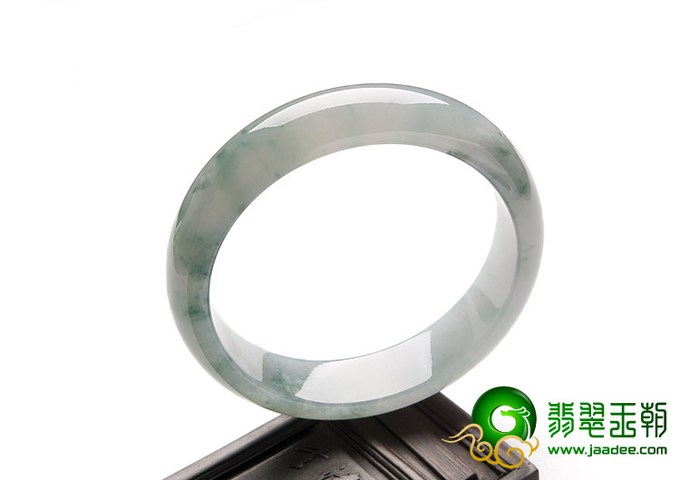 冰种飘花缅甸翡翠A货手镯（55.1mm）