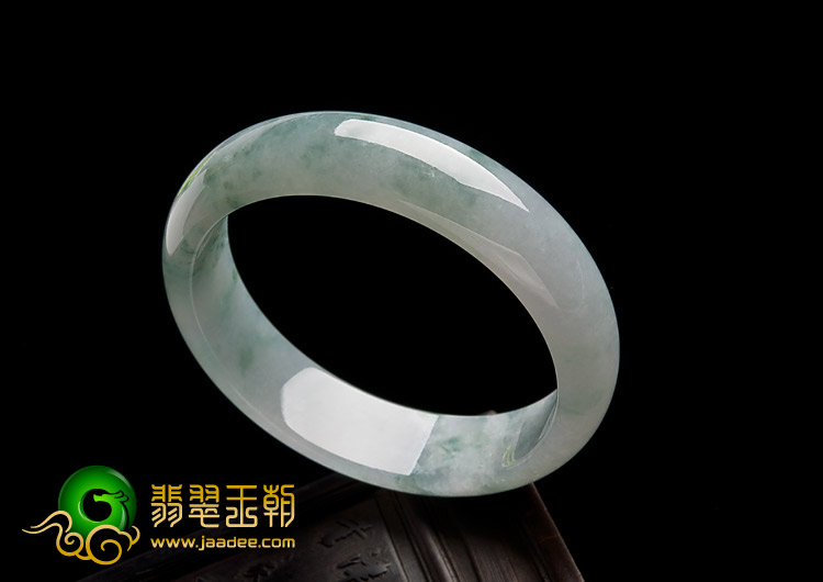 冰种飘花缅甸翡翠A货手镯（55.1mm）