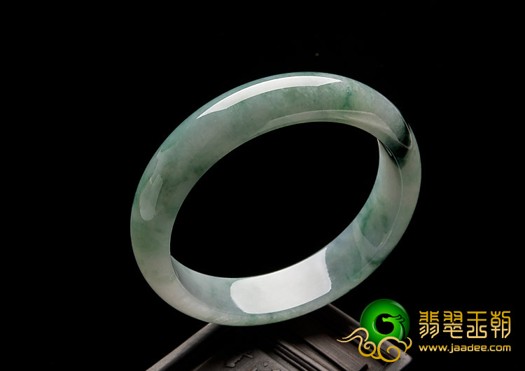 冰种飘花缅甸翡翠A货手镯（56.2mm）