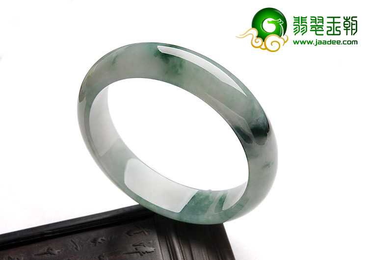 冰种飘花缅甸翡翠A货手镯（56.2mm）