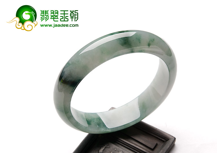 冰种飘花缅甸翡翠A货手镯（56.2mm）