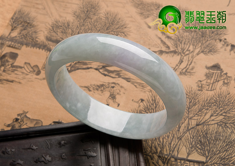 糯冰种晴水缅甸翡翠A货手镯（58.8mm）