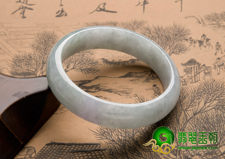 糯冰种晴水缅甸翡翠A货手镯（58.8mm）