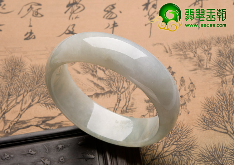 糯冰种晴水缅甸翡翠A货手镯（59mm）