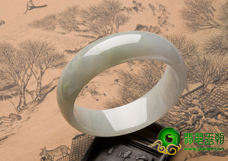 糯冰种晴水缅甸翡翠A货手镯（59mm）