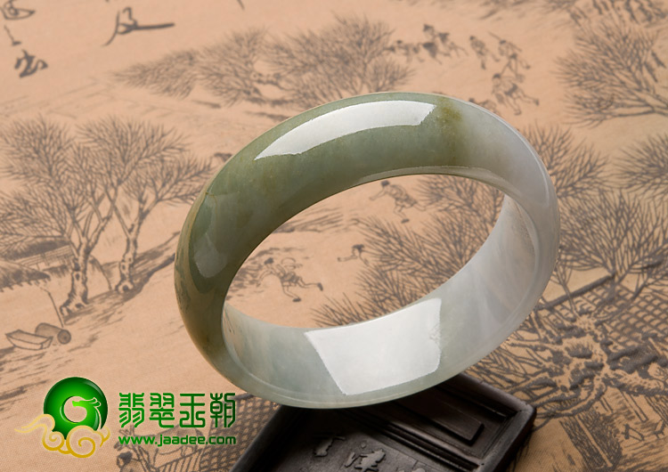糯冰种晴水缅甸翡翠A货手镯（59.1mm）