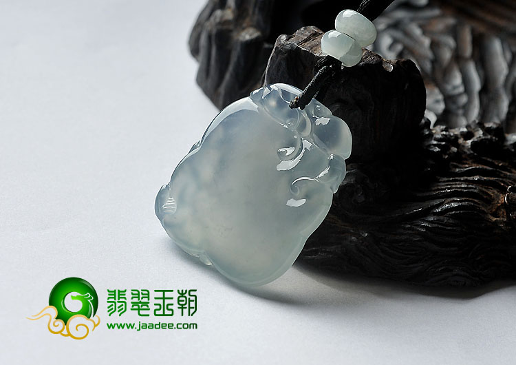 冰种晴水缅甸翡翠A货灵猴献寿挂件