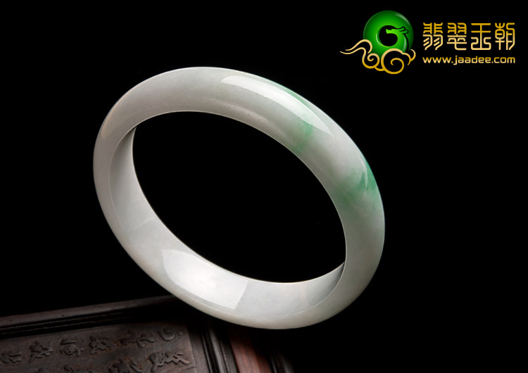 糯冰种飘翠缅甸翡翠A货手镯（58.5mm）