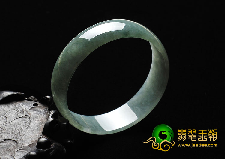 糯冰种晴水缅甸翡翠A货手镯（51.2mm）