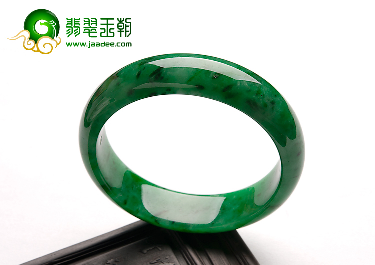 糯冰种满色缅甸翡翠A货手镯(57.2mm)