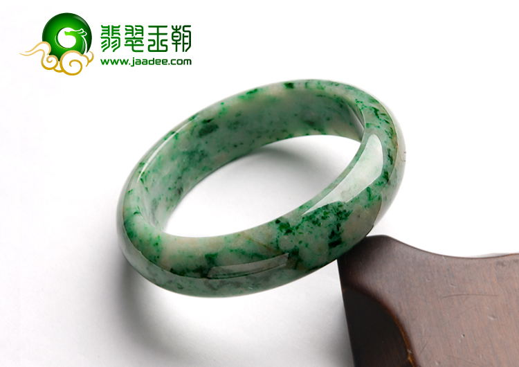 细糯种癣加绿缅甸翡翠A货手镯（59.4mm）