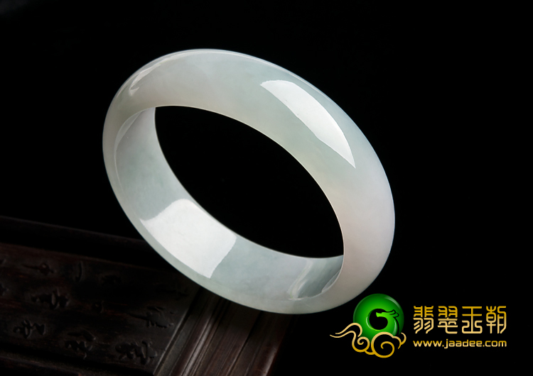 冰种晴水缅甸翡翠A货贵妃镯（54.2mm-48mm）