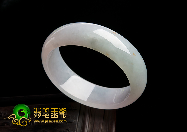 冰种晴水缅甸翡翠A货贵妃镯（52.1-46.2mm）