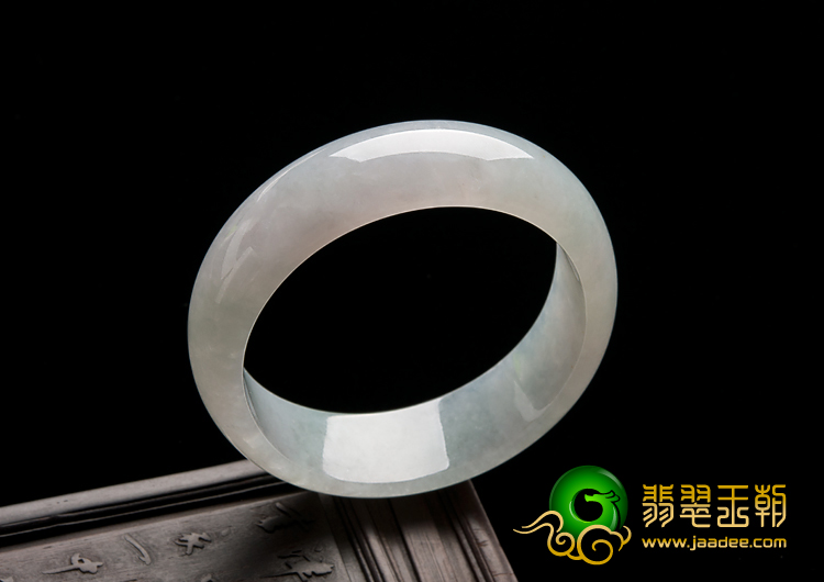 冰种晴水缅甸翡翠A货贵妃镯（53.5mm-48.2mm）