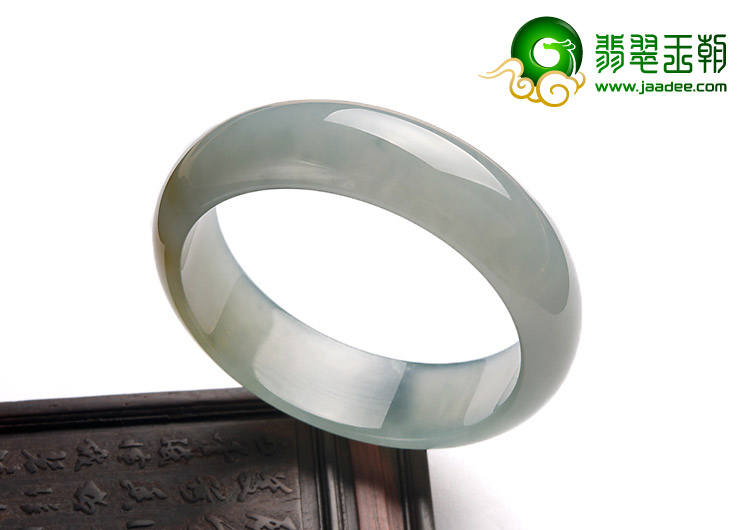 冰种晴水黄翡缅甸翡翠A货手镯（59.5mm）