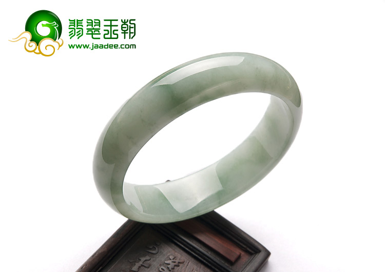 糯冰种飘花缅甸翡翠A货手镯（58mm）