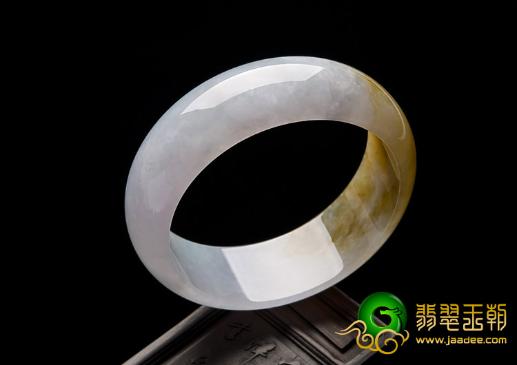 冰种黄翡缅甸翡翠A货手镯（60.4mm）