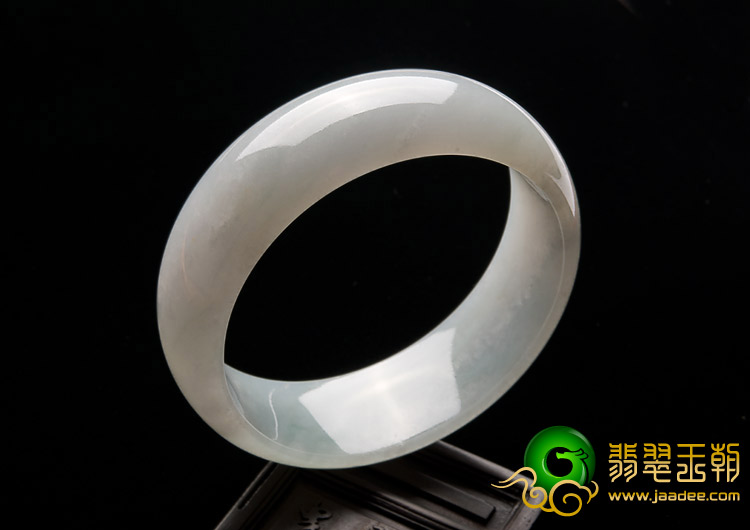 糯冰种晴水缅甸翡翠A货手镯（58.2mm）