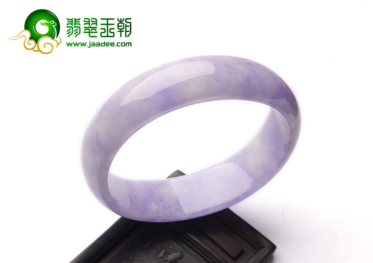 糯冰种紫罗兰缅甸翡翠A货贵妃镯（59.1-52.3mm）